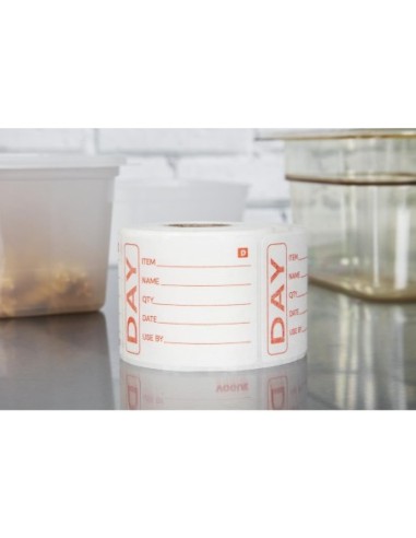 Etiquettes alimentaires solubles Hygiplas (Lot de 250)