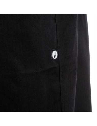 Pantalon de cuisine mixte Chef Works Professionnel chevrons noirs M