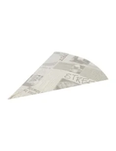 Cornets à frites recyclables et biodégradables papier imprimé Colpac (Lot de 1000) 2