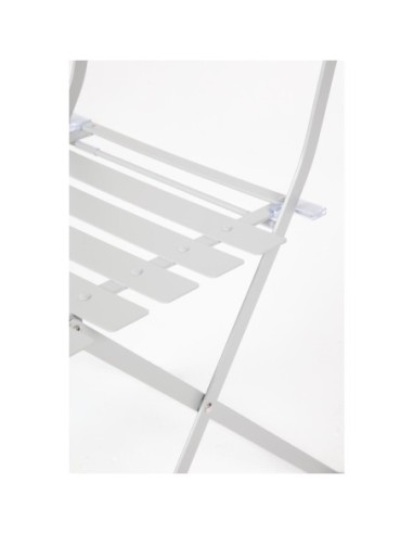 Chaise de terrasse pliantes en acier gris Bolero (lot de 2)