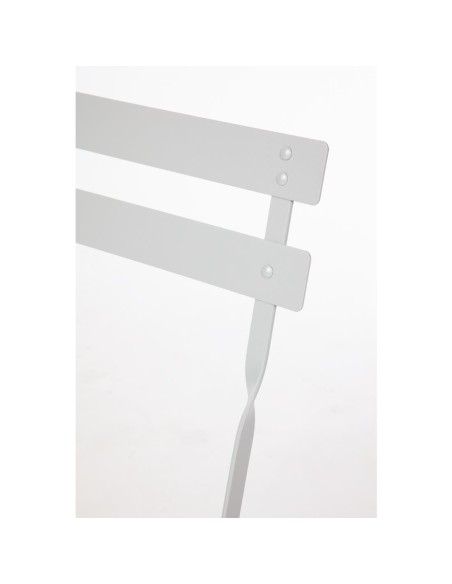 Chaise de terrasse pliantes en acier gris Bolero (lot de 2)