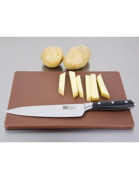 Petite planche à découper basse densité Hygiplas marron