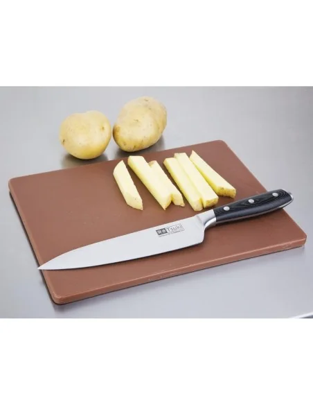 Petite planche à découper basse densité Hygiplas marron