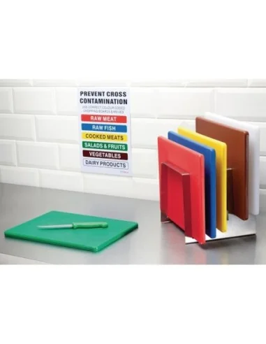 Petite planche à découper basse densité Hygiplas marron