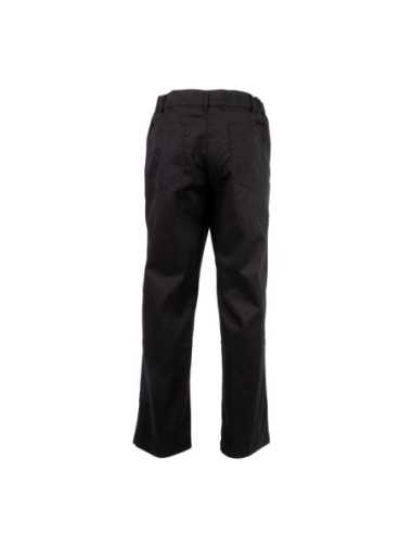 Pantalon de cuisine mixte Chef Works Professionnel chevrons noirs M