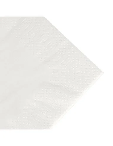 Serviettes déjeuner ouate blanches compostables Duni 400mm (lot de 1000)