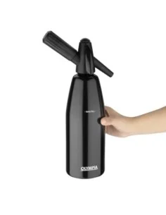 Siphon à eau de seltz noir Olympia 1L 2