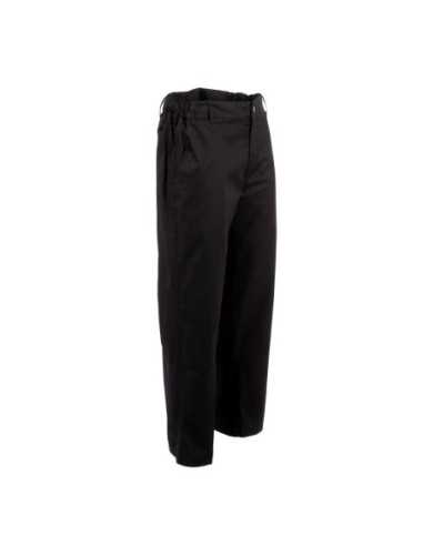 Pantalon de cuisine mixte Chef Works Professionnel chevrons noirs S