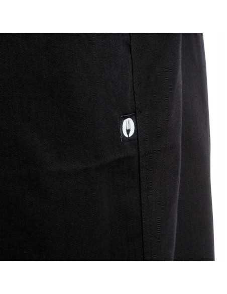 Pantalon de cuisine mixte Chef Works Professionnel chevrons noirs S