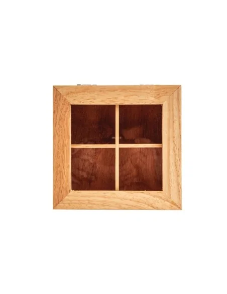 Mini boîte à thé en hévéa Olympia