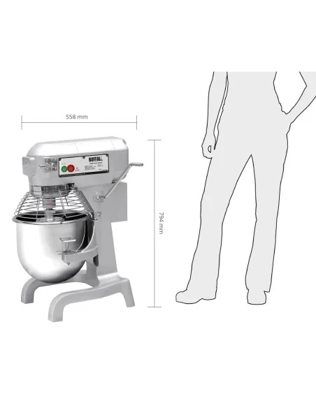 Batteur planétaire Buffalo 20L 1100W