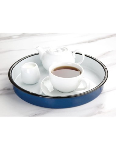 Plat de service émaillé Olympia 320mm