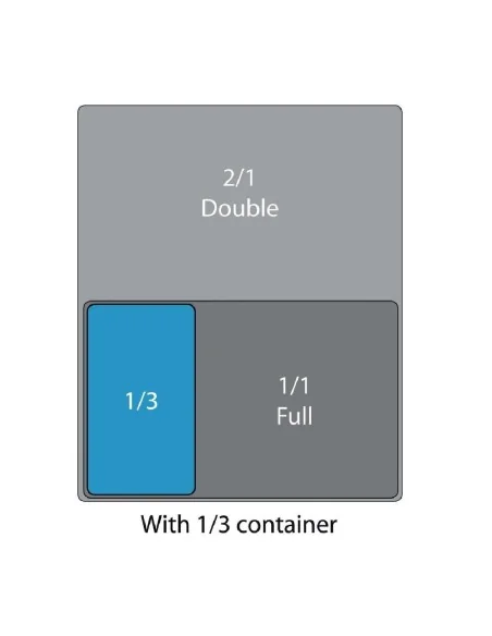 Bac inox GN1/3 Vogue 20mm