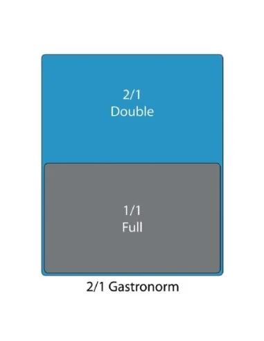 Bac inox GN 2/1 Vogue 20mm