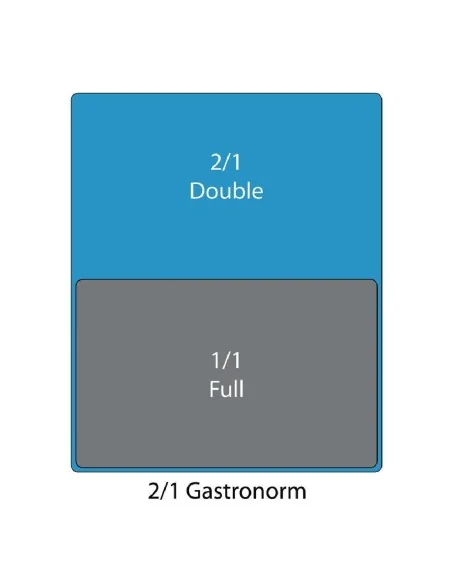 Bac inox GN 2/1 Vogue 20mm