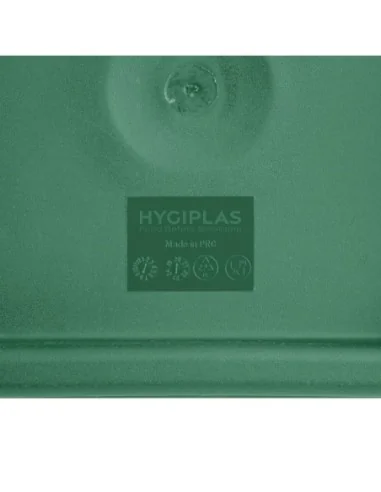 Couvercle carré vert moyen Hygiplas
