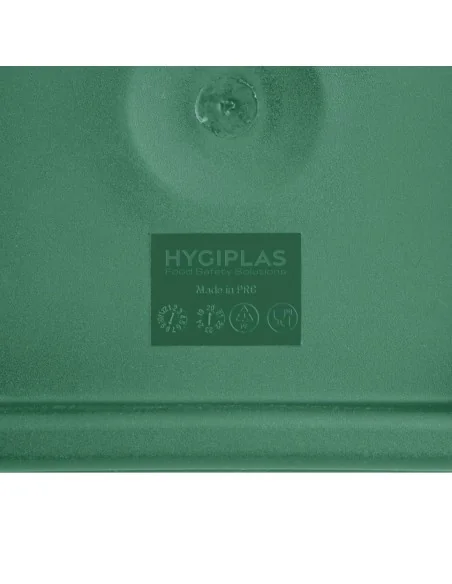 Couvercle carré vert grand Hygiplas