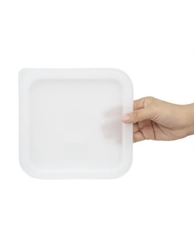 Couvercle carré blanc petit Hygiplas