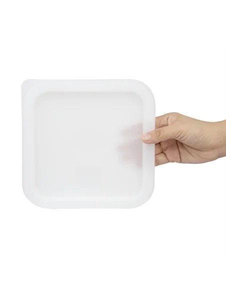 Couvercle carré blanc petit Hygiplas