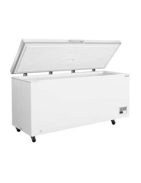 Congélateur coffre avec couvercle inox Polar Série G 581L