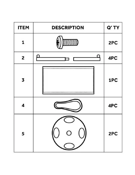 Barrière en toile Bolero noire