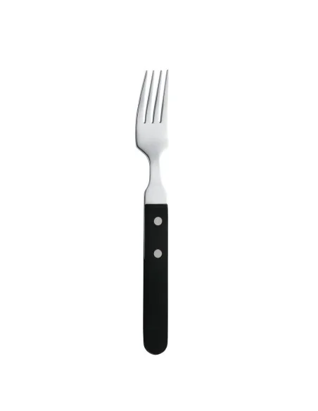 Fourchette à steak Amefa manche noir 196mm (Lot de 12)