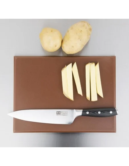 Petite planche à découper haute densité Hygiplas marron