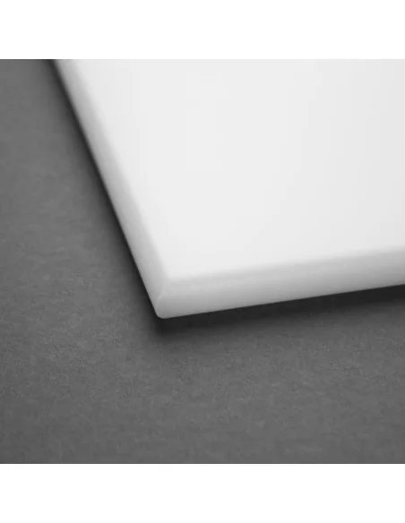 Petite planche à découper haute densité Hygiplas blanche