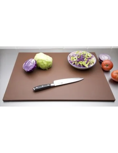 Grande planche à découper basse densité Hygiplas marron