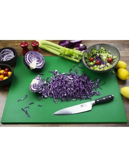 Grande planche à découper basse densité Hygiplas verte