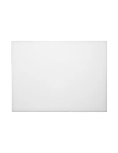 Grande planche à découper épaisse basse densité Hygiplas blanche