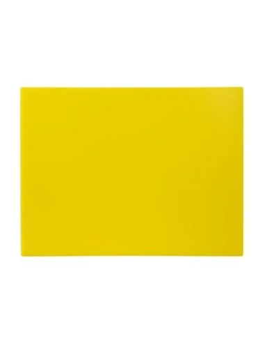 Grande planche à découper basse densité Hygiplas jaune