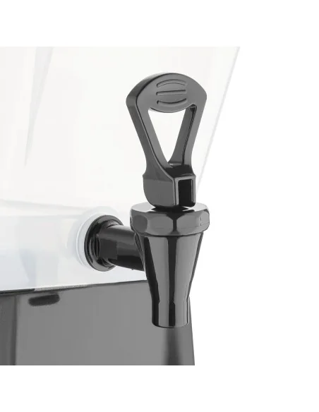 Distributeur de boissons en polypropylène noir Olympia 12L