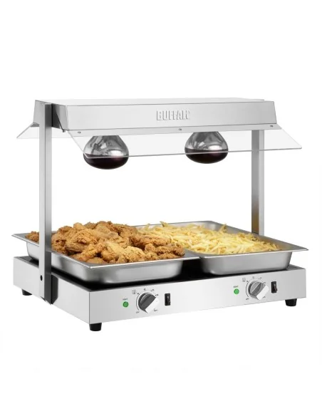 Portique chauffe-plat Buffalo 2x GN 1/1