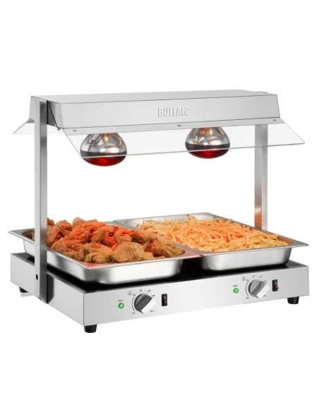 Portique chauffe-plat Buffalo 2x GN 1/1