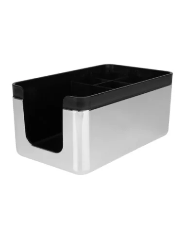 Rangement de bar chromé et ABS Olympia Kristallon