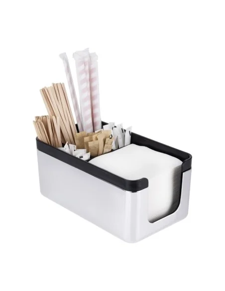 Rangement de bar chromé et ABS Olympia Kristallon