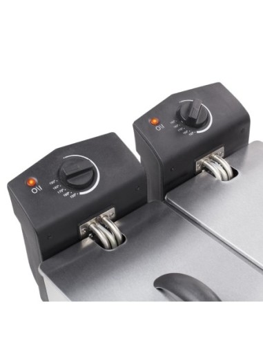 Friteuse double Tristar FR-6937 inox 2 x 3L