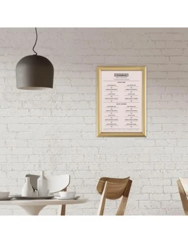 Cadre clipsable Europel A4 25mm doré