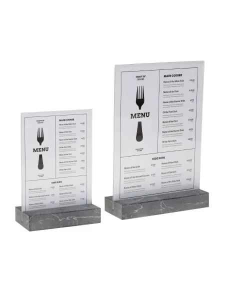 Présentoir de table Europel A4 polystone anthracite