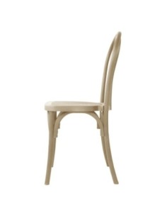 Chaises en résine style bois courbé Bolero Soho coloris naturel (lot de 4) 2