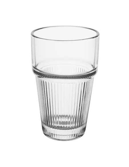 Gobelets empilables rainurés Olympia 300ml (lot de 6)