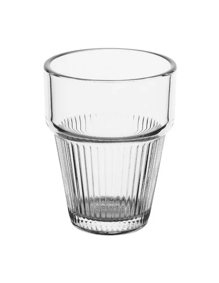 Gobelets empilables rainurés Olympia 150ml (lot de 6)