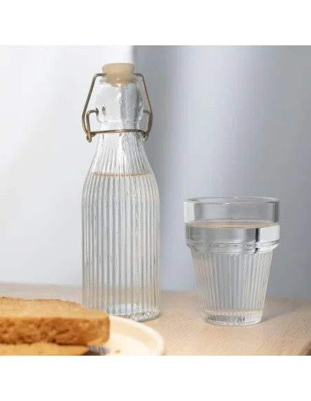 Gobelets empilables rainurés Olympia 150ml (lot de 6)