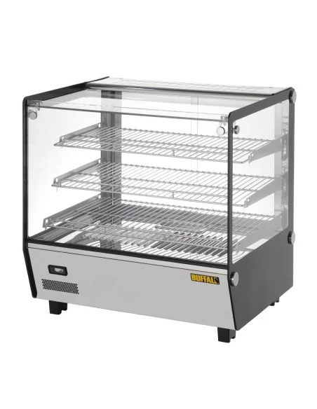 Vitrine chauffante de comptoir carrée Buffalo 120L
