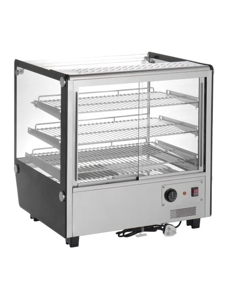 Vitrine chauffante de comptoir carrée Buffalo 120L