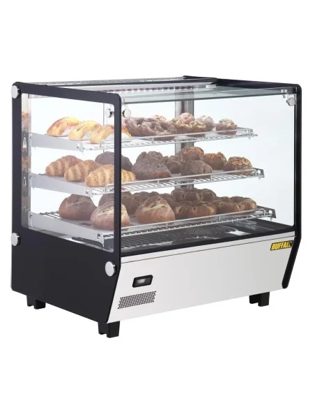 Vitrine chauffante de comptoir carrée Buffalo 120L