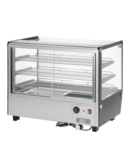 Vitrine chauffante de comptoir carrée Buffalo 160L