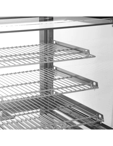 Vitrine chauffante de comptoir carrée Buffalo 160L