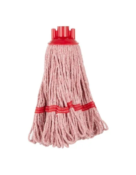 Tête serpillière à franges Jantex bande rouge 200g